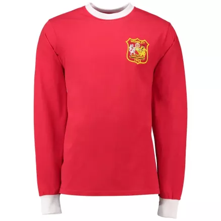 Camiseta Retro 1963 Manchester United Manga Larga Hombre - Versión Hincha - camisetasfutbol