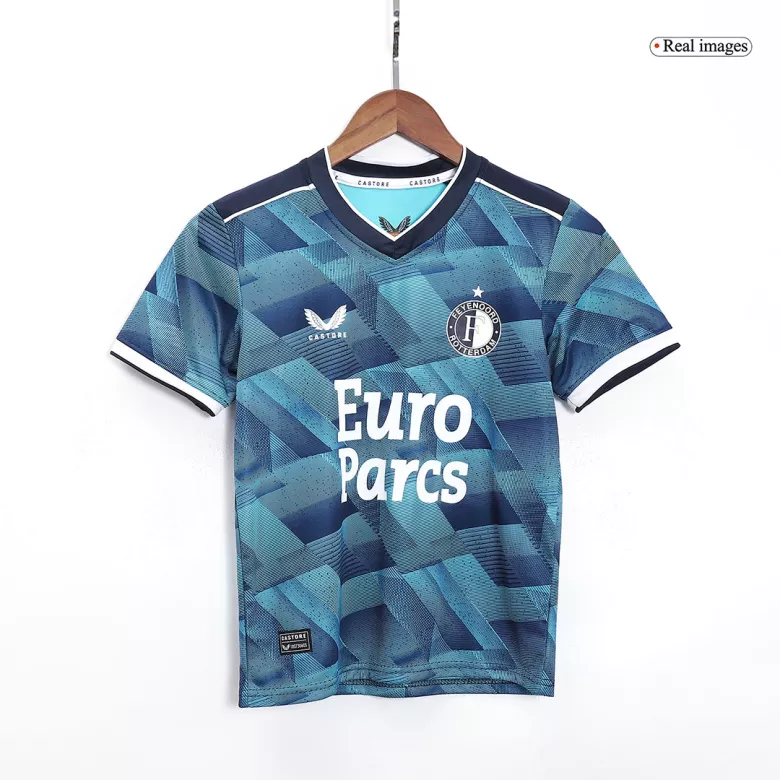 Miniconjunto Feyenoord 2023/24 Segunda Equipación Visitante Niño (Camiseta + Pantalón Corto) - camisetasfutbol