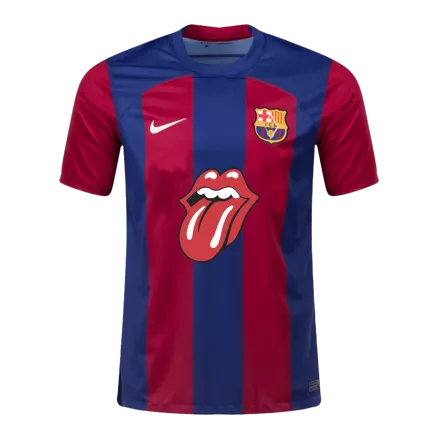 Camiseta Barcelona 2023/24 Primera Equipación Hombre Barcelona x Rolling Stones- Versión Hincha - camisetasfutbol