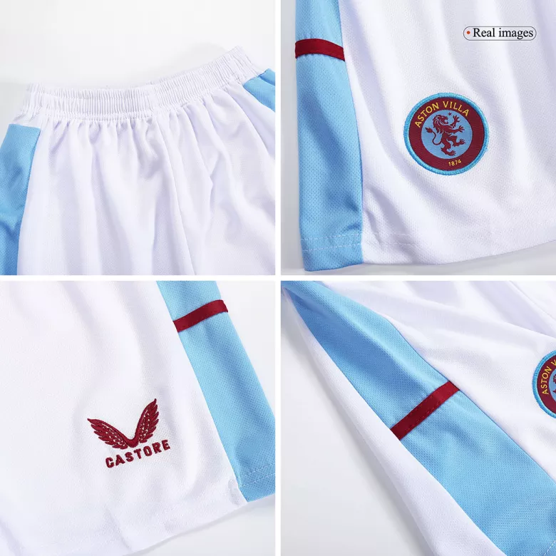 Miniconjunto Aston Villa 2023/24 Primera Equipación Local Niño (Camiseta + Pantalón Corto) - camisetasfutbol