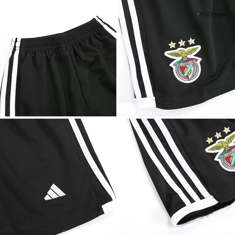 Miniconjunto Benfica 2023/24 Segunda Equipación Visitante Hombre (Camiseta + Pantalón Corto) - camisetasfutbol