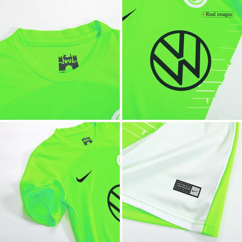 Miniconjunto Wolfsburg 2023/24 Primera Equipación Local Niño (Camiseta + Pantalón Corto) - camisetasfutbol