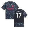 Camiseta Auténtica DE BRUYNE #17 Manchester City 2023/24 Tercera Equipación Hombre - Versión Jugador - camisetasfutbol