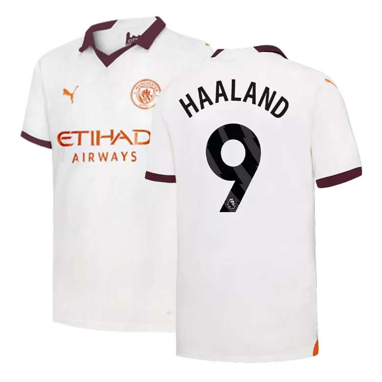 Camiseta HAALAND #9 Manchester City 2023/24 Segunda Equipación Visitante  Hombre - Versión Replica