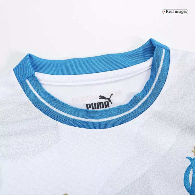 Miniconjunto Marseille 2023/24 Primera Equipación Local Niño (Camiseta + Pantalón Corto) - camisetasfutbol