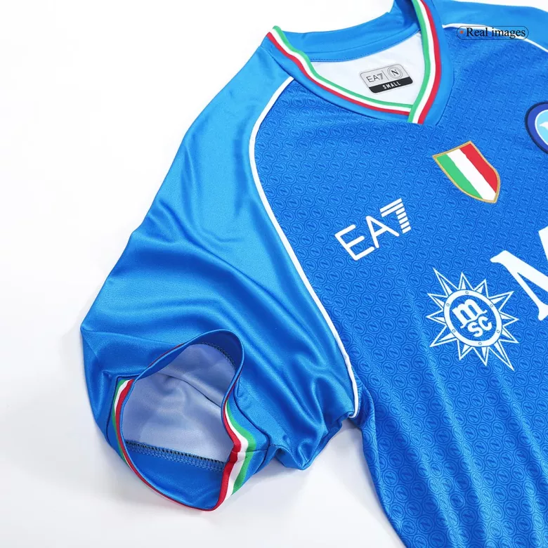 Conjunto Completo Napoli 2023/24 Primera Equipación Local Hombre (Camiseta + Pantalón Corto + Calcetines) - camisetasfutbol