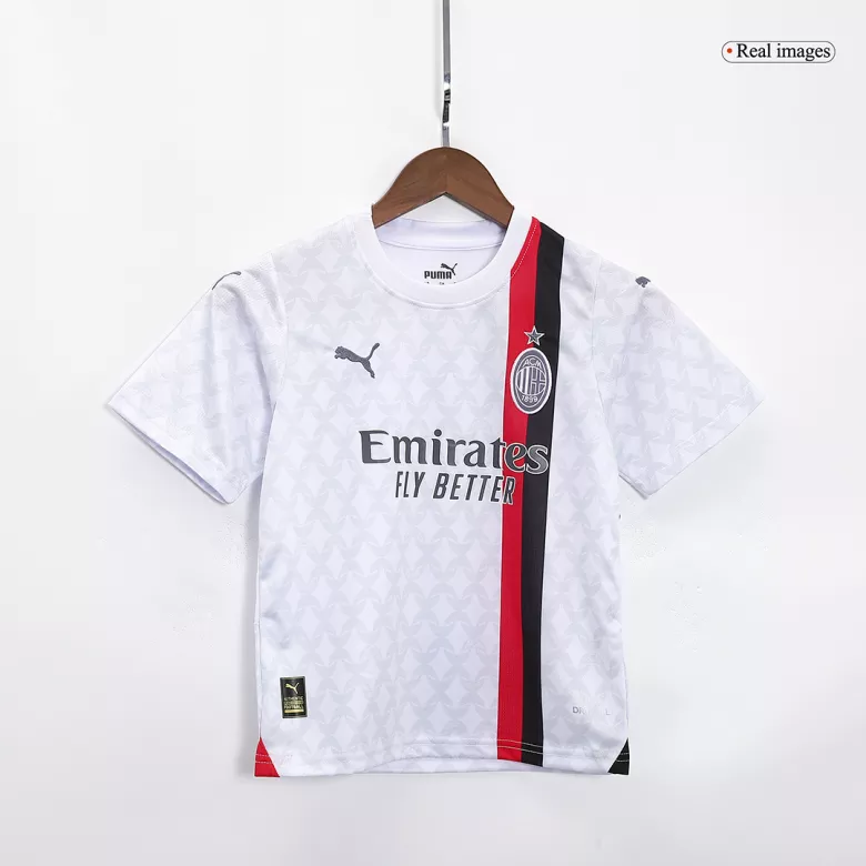 Miniconjunto AC Milan 2023/24 Segunda Equipación Visitante Niño (Camiseta + Pantalón Corto) - camisetasfutbol