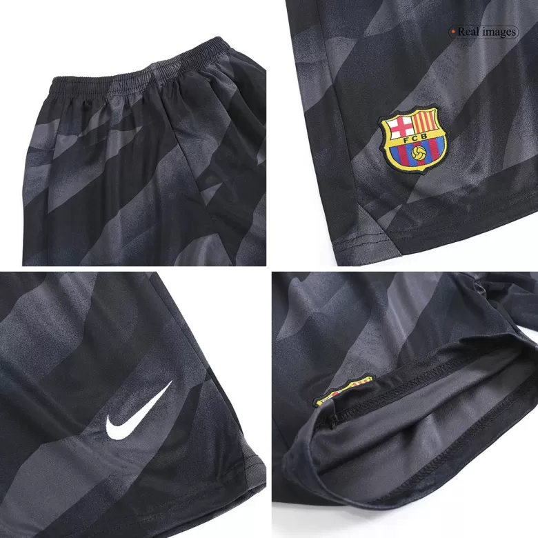 Miniconjunto Barcelona 2023/24 Portero Niño (Camiseta + Pantalón Corto) - camisetasfutbol
