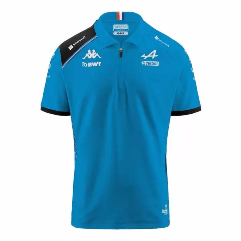 Camiseta Tipo Polo de BWT Alpine F1 Team Polo Shirt Blue 2023 Hombre Azul - camisetasfutbol