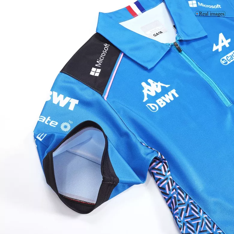 Camiseta Tipo Polo de BWT Alpine F1 Team Polo Shirt Blue 2023 Hombre Azul - camisetasfutbol