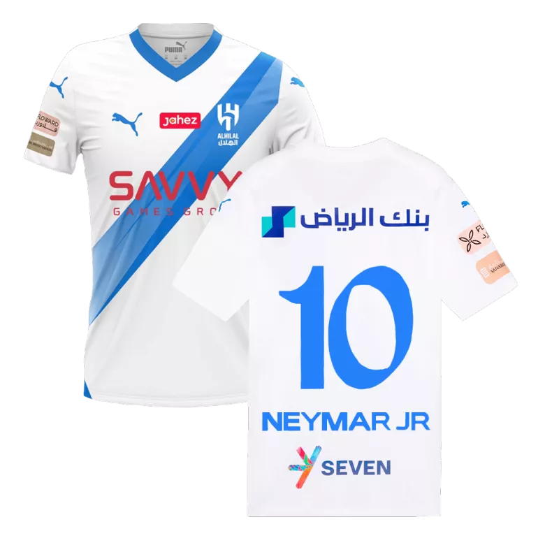 Hombre Fútbol Camiseta Neymar #10 Blanco 2ª Equipación 2023/24 Argentina