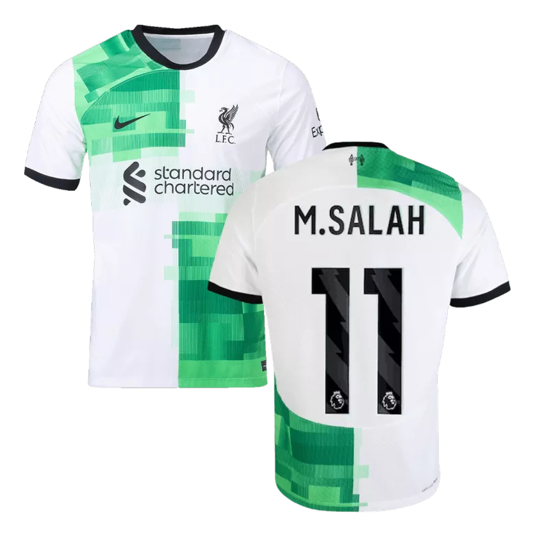 Camiseta Auténtica M.SALAH #11 Liverpool 2023/24 Segunda Equipación Visitante Hombre - Versión Jugador - camisetasfutbol