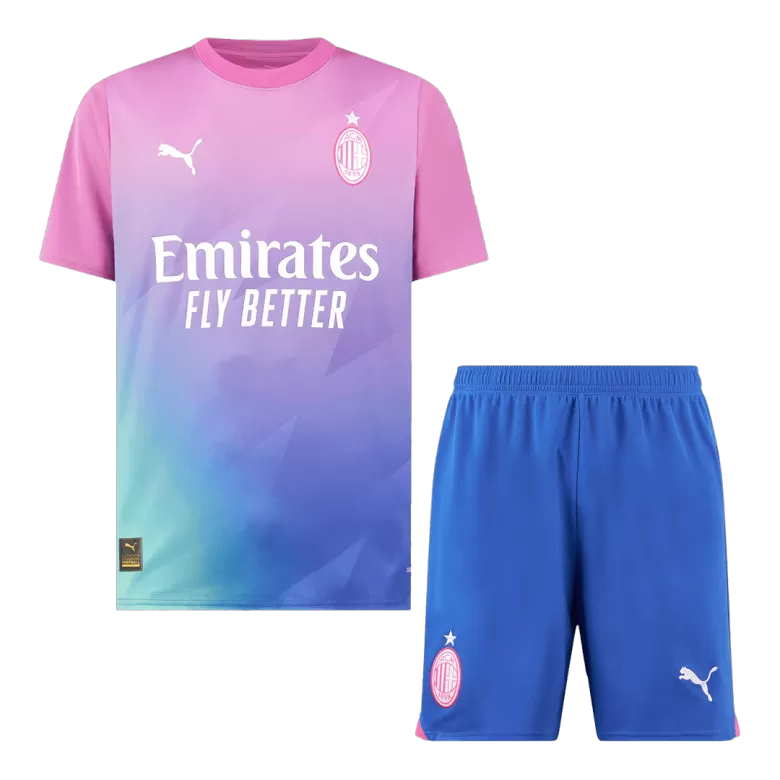 Conjunto AC Milan 2023/24 Tercera Equipación Hombre (Camiseta + Pantalón Corto) - camisetasfutbol