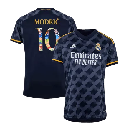 Camiseta MODRIĆ #10 Real Madrid 2023/24 Sen2 Font Segunda Equipación Visitante Hombre  Sen2 Font - Versión Hincha - camisetasfutbol