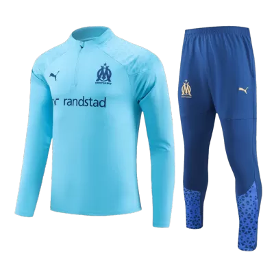 Conjunto Entrenamiento Marseille 2023/24 Niño (Chándal de Media Cremallera + Pantalón) - camisetasfutbol