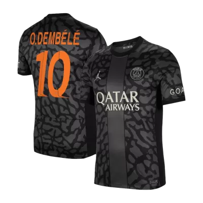 UCL Camiseta O.DEMBÉLÉ #10 PSG 2023/24 Tercera Equipación Hombre - Versión Hincha - camisetasfutbol