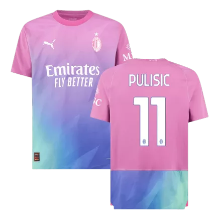 Camiseta Auténtica PULISIC #11 AC Milan 2023/24 Tercera Equipación Hombre - Versión Jugador - camisetasfutbol