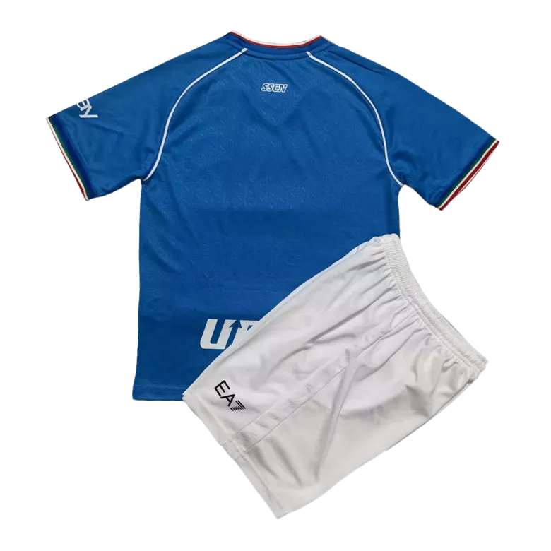 Miniconjunto Napoli 2023/24 Primera Equipación Local Niño (Camiseta + Pantalón Corto) - camisetasfutbol
