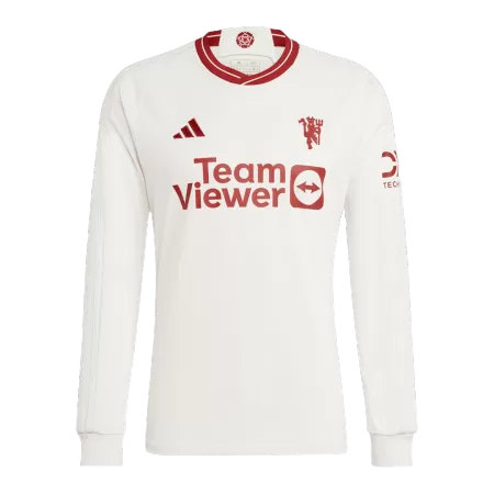 Camiseta Manga Larga Manchester United 2023/24 Tercera Equipación Hombre - Versión Hincha - camisetasfutbol
