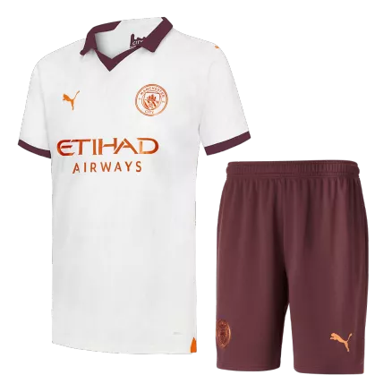 Conjunto Manchester City 2023/24 Segunda Equipación Visitante Hombre (Camiseta + Pantalón Corto) - camisetasfutbol