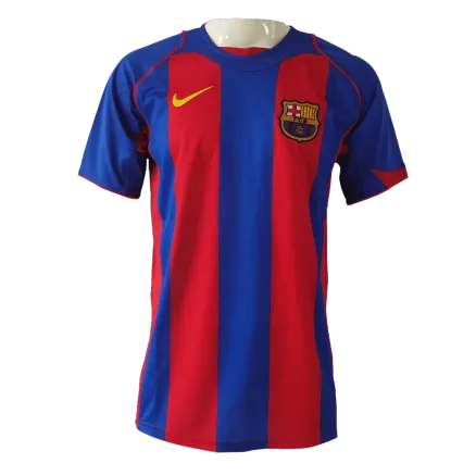 Camiseta Retro 2004/05 Barcelona Primera Equipación Local Hombre - Versión Hincha - camisetasfutbol