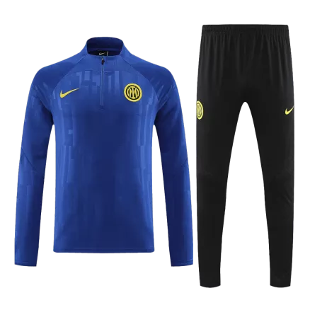 Conjunto Entrenamiento Inter de Milán 2023/24 Hombre (Chándal de Media Cremallera + Pantalón) - camisetasfutbol