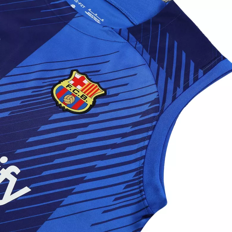 Conjunto Entrenamiento Barcelona 2023/24 Hombre (Camiseta Sin Mangas + Pantalón Corto) - camisetasfutbol