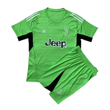 Miniconjunto Juventus 2023/24 Portero Niño (Camiseta + Pantalón Corto) - camisetasfutbol