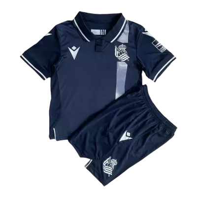 Miniconjunto Real Sociedad 2023/24 Segunda Equipación Visitante Niño (Camiseta + Pantalón Corto) - camisetasfutbol