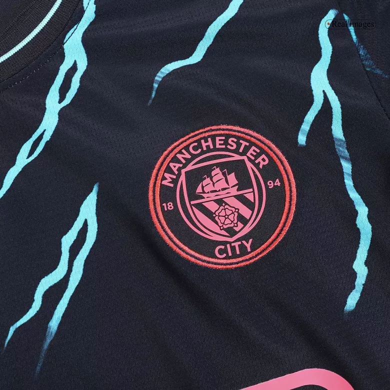 Camiseta Manga Larga Manchester City 2023/24 Tercera Equipación Hombre - Versión Hincha - camisetasfutbol