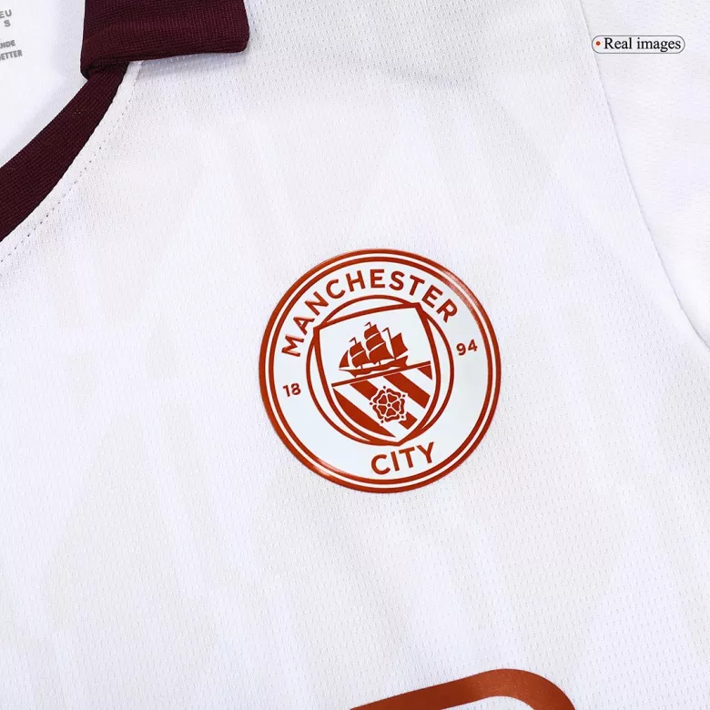 Camiseta Manga Larga Manchester City 2023/24 Segunda Equipación Visitante Hombre - Versión Hincha - camisetasfutbol