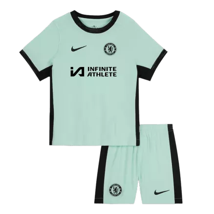 Miniconjunto Chelsea 2023/24 Tercera Equipación Niño (Camiseta + Pantalón Corto) - camisetasfutbol
