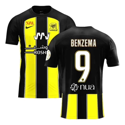 Camiseta BENZEMA #9 Al Ittihad Saudi 2023/24 Primera Equipación Local Hombre - Versión Hincha - camisetasfutbol