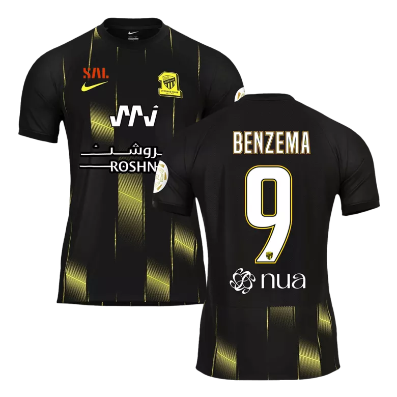 Camiseta BENZEMA #9 Al Ittihad Saudi 2023/24 Tercera Equipación Hombre - Versión Hincha - camisetasfutbol