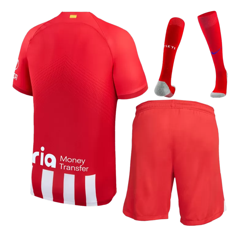 Conjunto Completo Atlético de Madrid 2023/24 Primera Equipación Local Hombre (Camiseta + Pantalón Corto + Calcetines) - camisetasfutbol