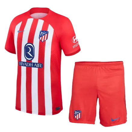 Conjunto Atlético de Madrid 2023/24 Primera Equipación Local Hombre (Camiseta + Pantalón Corto) - camisetasfutbol
