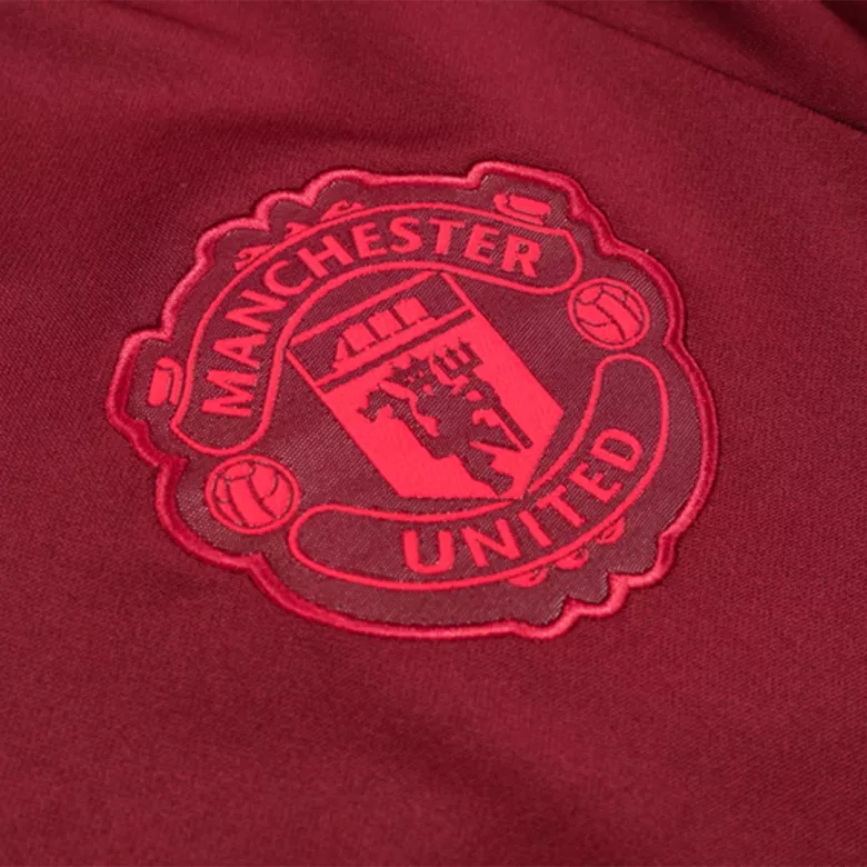 Conjunto Entrenamiento Manchester United 2023/24 Hombre (Chándal de Media Cremallera + Pantalón) - camisetasfutbol