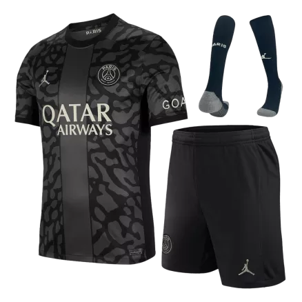 Conjunto Completo PSG 2023/24 Tercera Equipación Hombre (Camiseta + Pantalón Corto + Calcetines) - camisetasfutbol