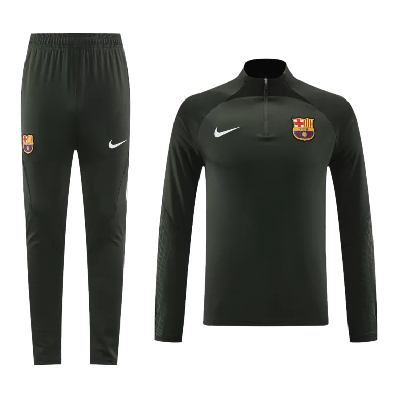 Conjunto Entrenamiento Barcelona 2023/24 Hombre (Chándal de Media Cremallera + Pantalón) - camisetasfutbol