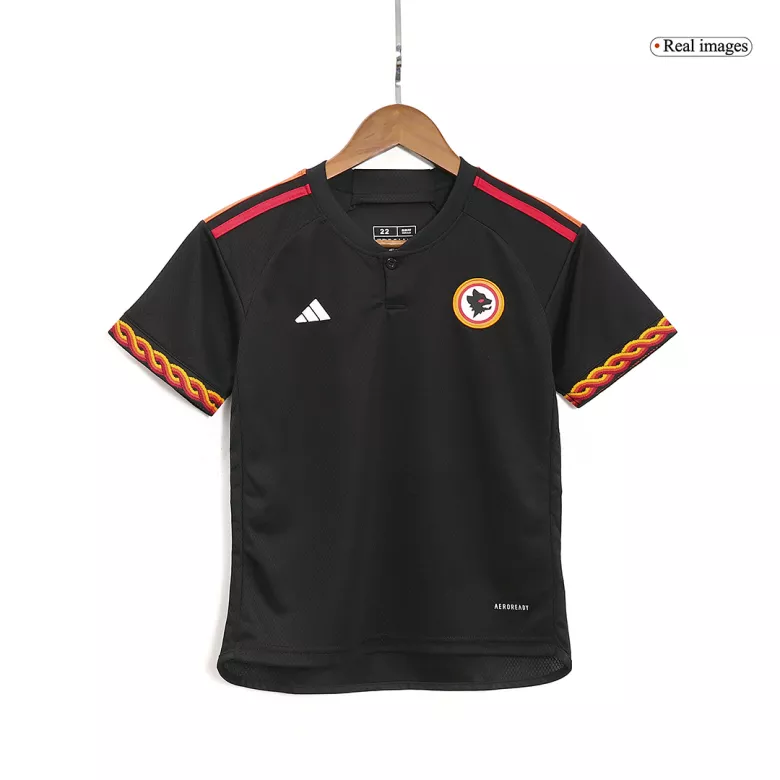 Miniconjunto Roma 2023/24 Tercera Equipación Niño (Camiseta + Pantalón Corto) - camisetasfutbol