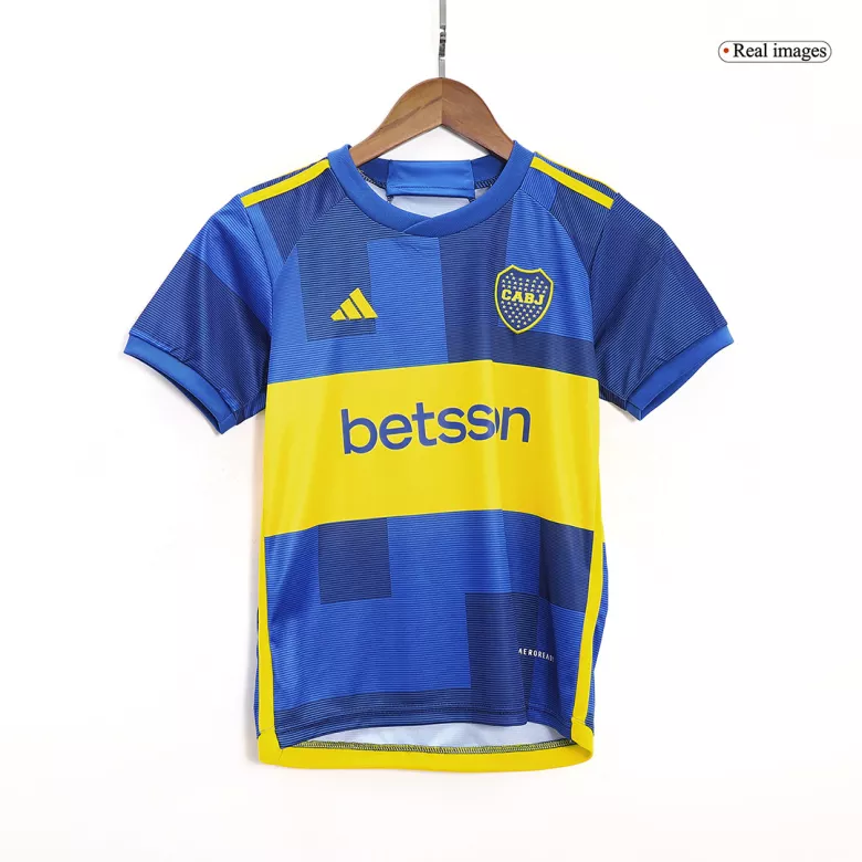 Miniconjunto Boca Juniors 2023/24 Primera Equipación Local Niño (Camiseta + Pantalón Corto) - camisetasfutbol