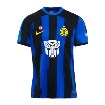 Camiseta Auténtica Inter de Milán X Transformers 2023/24 Primera Equipación Local Hombre - Versión Jugador - camisetasfutbol