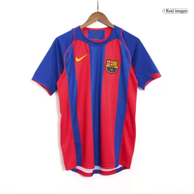 Camiseta Retro 2004/05 Barcelona Primera Equipación Local Hombre - Versión Hincha - camisetasfutbol