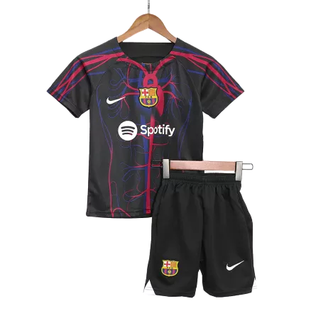 Miniconjunto Barcelona x Patta 2023/24 Niño (Camiseta + Pantalón Corto) - camisetasfutbol