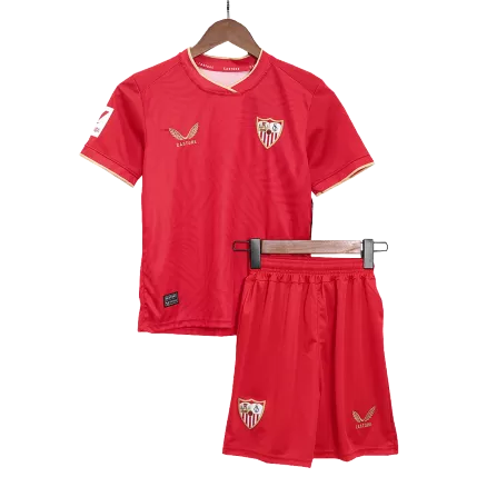 Miniconjunto Sevilla 2023/24 Segunda Equipación Visitante Niño (Camiseta + Pantalón Corto) - camisetasfutbol