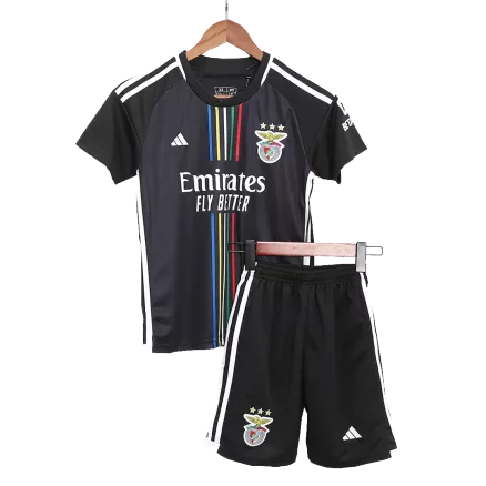 Miniconjunto Benfica 2023/24 Segunda Equipación Visitante Hombre (Camiseta + Pantalón Corto) - camisetasfutbol