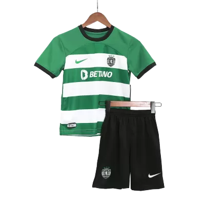 Miniconjunto Sporting CP 2023/24 Primera Equipación Local Niño (Camiseta + Pantalón Corto) - camisetasfutbol