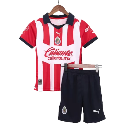 Miniconjunto Chivas 2023/24 Primera Equipación Local Niño (Camiseta + Pantalón Corto) - camisetasfutbol