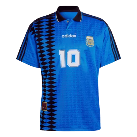 Camiseta Retro 1994 #10 Argentina Segunda Equipación Visitante Hombre - Versión Hincha - camisetasfutbol