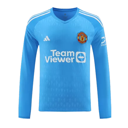 Camiseta Manga Larga Manchester United 2023/24 Portero Hombre - Versión Hincha - camisetasfutbol